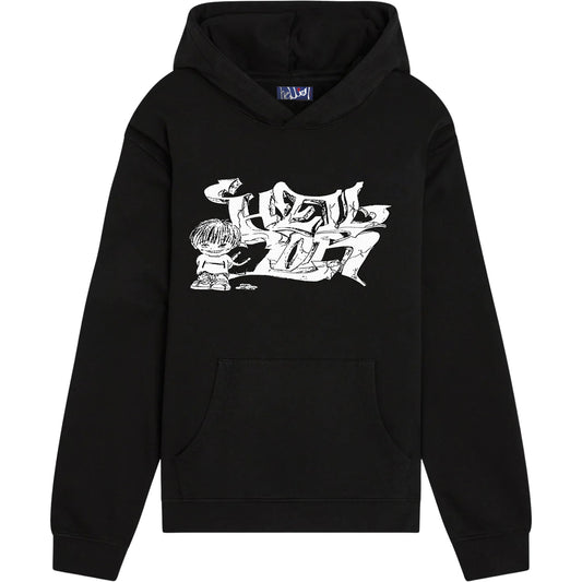 Sudadera con capucha Jesús me ama negra