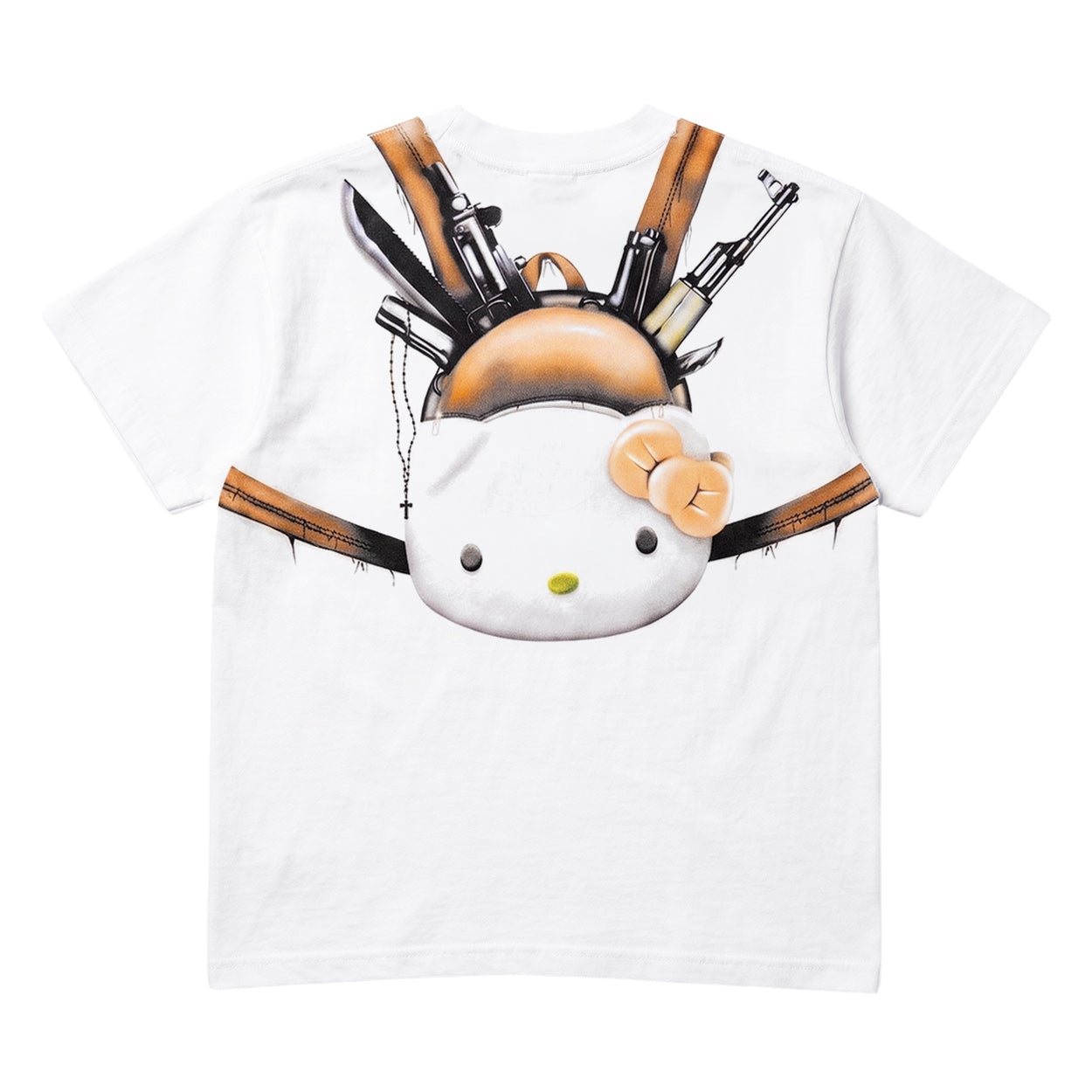 Hell Kitty Cropped Tee White